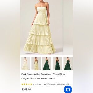 Pleated Tiered Maxi Dress